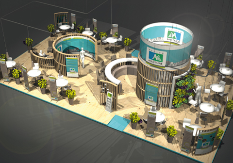 Projet de BTP vert en Afrique utilisant des revêtements écologiques, thème de Garden Expo.